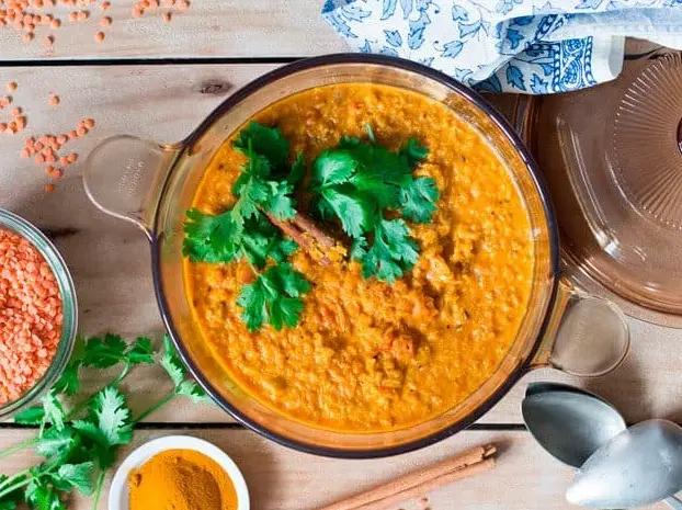 Curry de Lentejas Rojas
